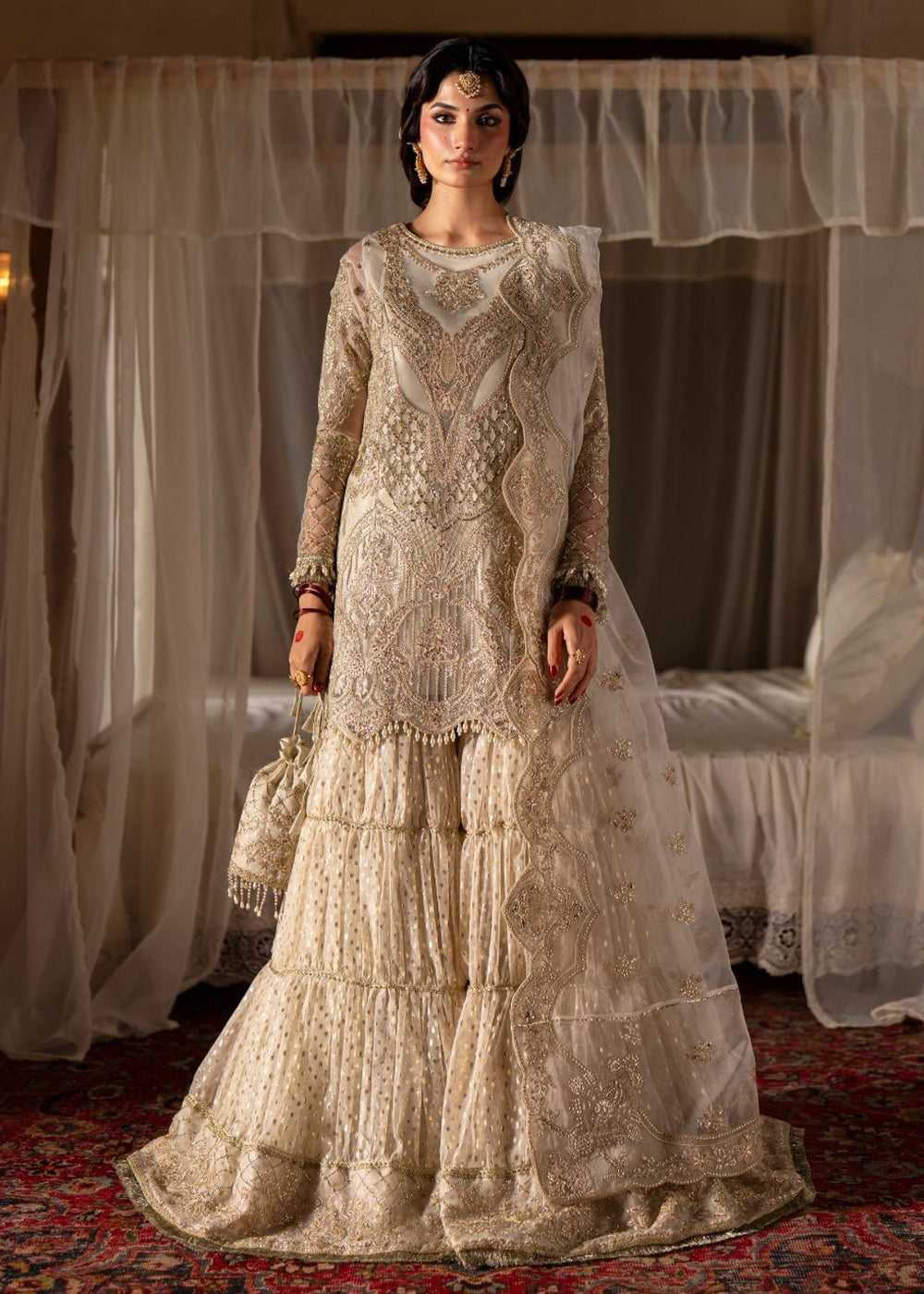 Buy Now Dastan E Ishq Luxury Formals '25 by AJR Couture | NEGHMA Online in US, UK, Canada, France, Italy, Germany, Sweden, Greece, UAE & Worldwide at Empress.