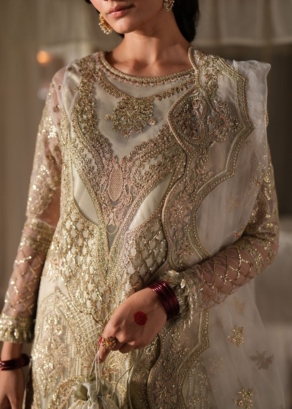 Buy Now Dastan E Ishq Luxury Formals '25 by AJR Couture | NEGHMA Online in US, UK, Canada, France, Italy, Germany, Sweden, Greece, UAE & Worldwide at Empress.