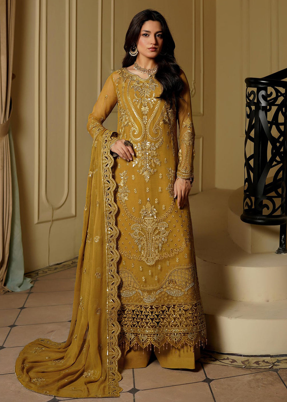 Buy Now Aarzu Luxury Formals '25 by Maryam's | Nyra Online in USA, UK, Canada, France, Italy, Germany, Qatar, UAE, Singapore & Worldwide at Empress Clothing.