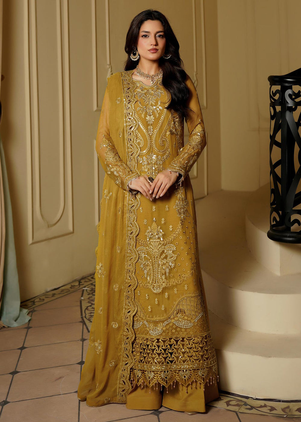 Buy Now Aarzu Luxury Formals '25 by Maryam's | Nyra Online in USA, UK, Canada, France, Italy, Germany, Qatar, UAE, Singapore & Worldwide at Empress Clothing.