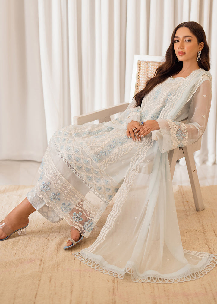 Buy Now 3 Pcs Embroidered Luxury Chiffon Formals '24 by Azure | Ocean Whisper Online at Empress Online in USA, UK, Canada & Worldwide at Empress Clothing.