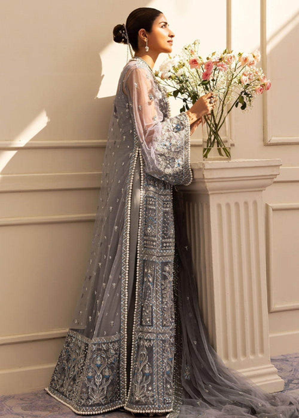 Buy Now Siraa Luxury Formals '25 by Sadaf Fawad Khan | Overcast Whisper Online in USA, UK, Canada, France, Italy, Germany, Sweden, UAE & Worldwide at Empress.