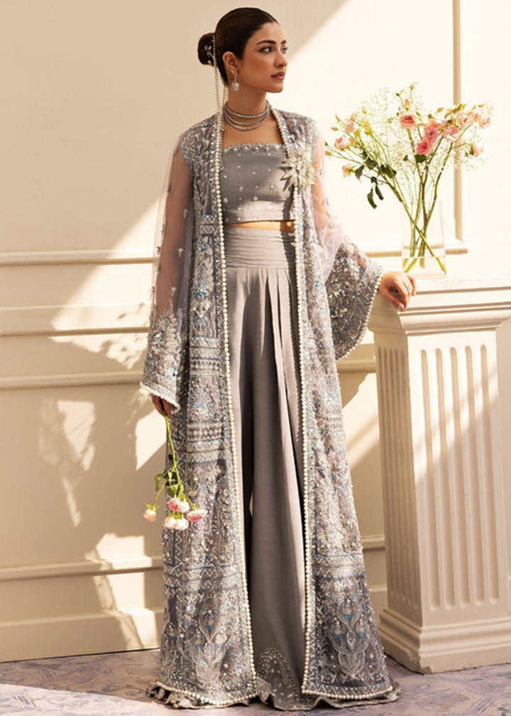 Buy Now Siraa Luxury Formals '25 by Sadaf Fawad Khan | Overcast Whisper Online in USA, UK, Canada, France, Italy, Germany, Sweden, UAE & Worldwide at Empress.