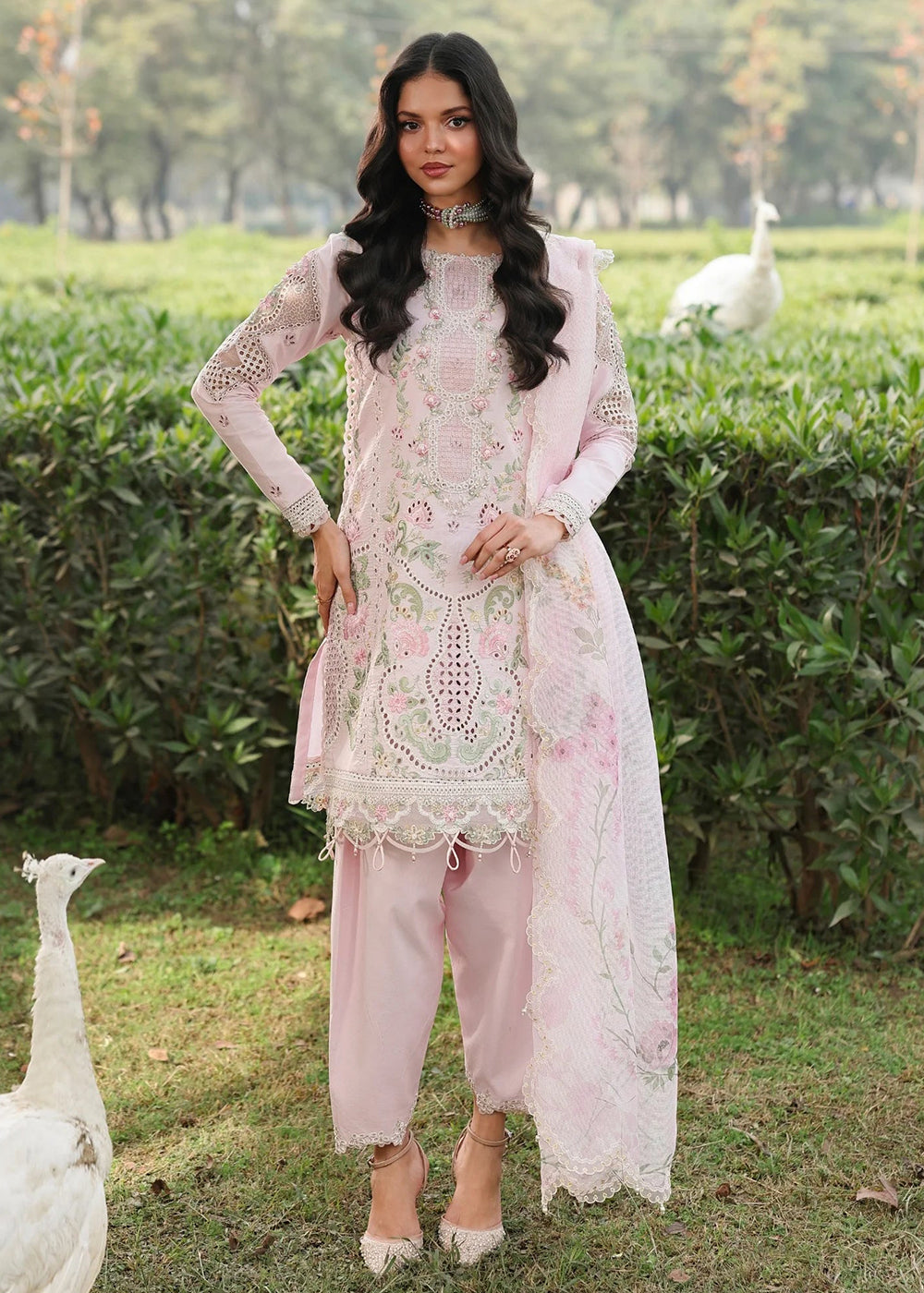 Buy Now Tales of Petals Luxury Lawn '26 by Sardinia | PINK BREEZE Online in US, UK, Canada, France, Greece, Germany, Ireland, Sweden & Worldwide at Empress.