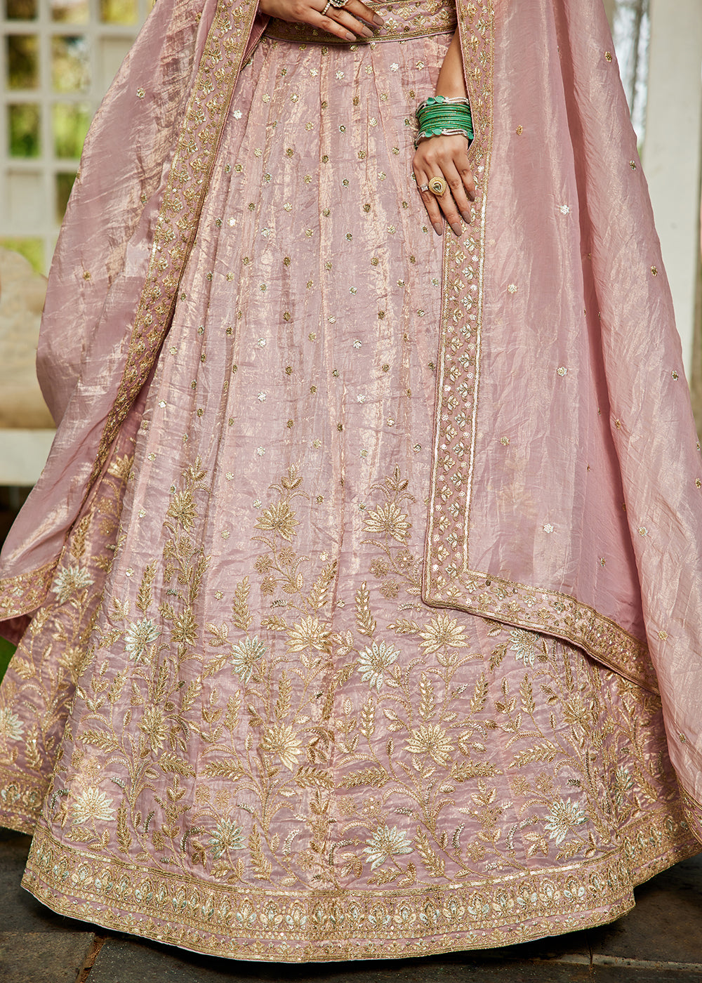 Buy Now Designer Mauve Heavy Embroidered Bridal Lehenga Choli Online in USA, UK, Canada, France, Italy, Germany, Austria, UAE & Worldwide at Empress Clothing.