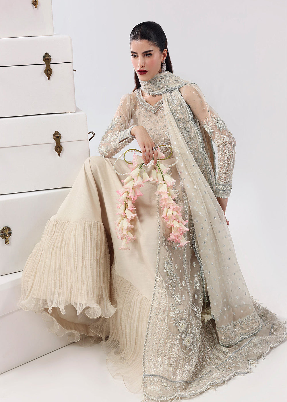 Buy Now L'amore Luxury Handwork Edit '25 by Sardinia | Pearl Mist Online in US, UK, Canada, France, Italy, Germany, Sweden, Greece, UAE & Worldwide at Empress.