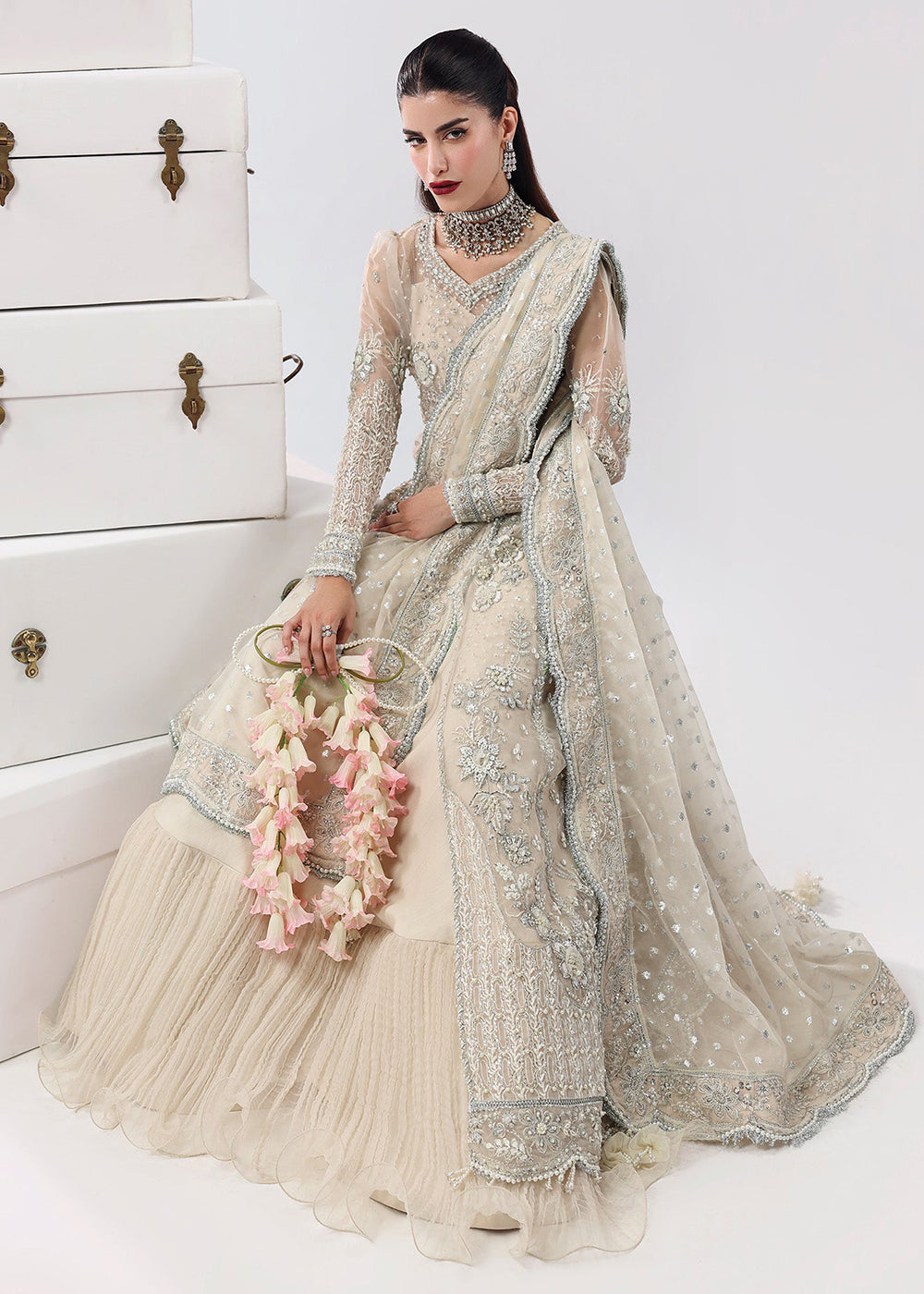 Buy Now L'amore Luxury Handwork Edit '25 by Sardinia | Pearl Mist Online in US, UK, Canada, France, Italy, Germany, Sweden, Greece, UAE & Worldwide at Empress.