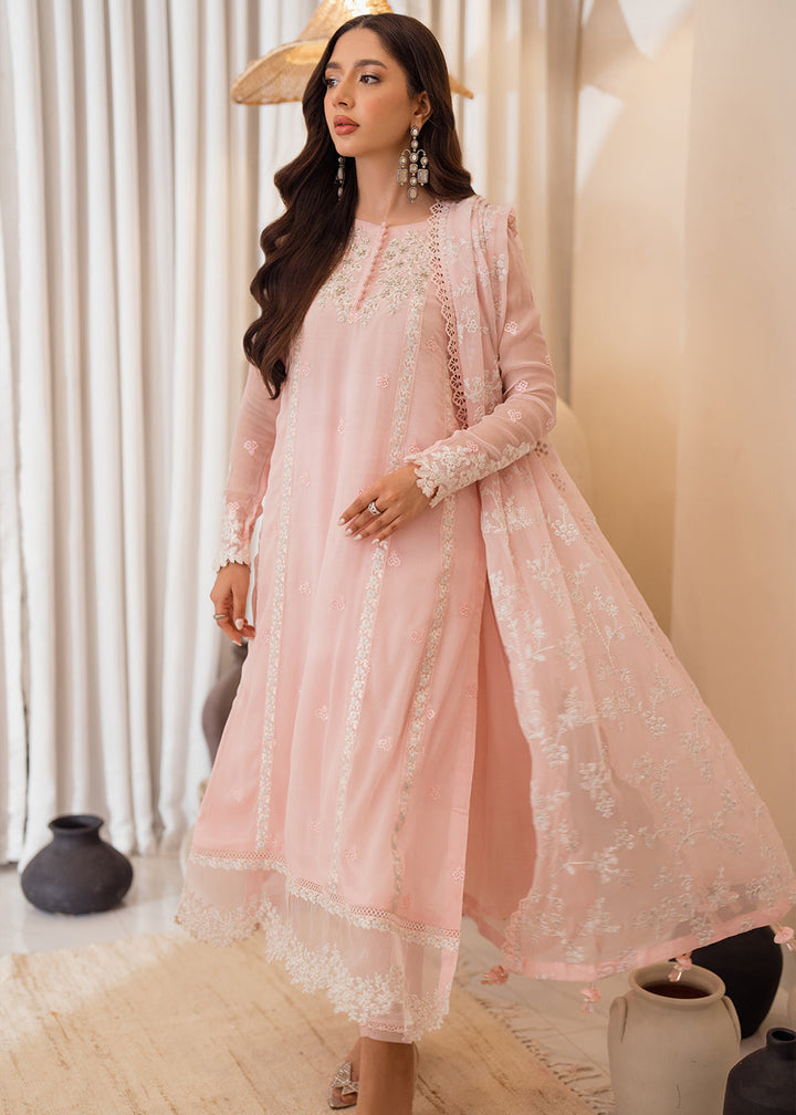 Buy Now 3 Pcs Embroidered Luxury Chiffon Formals '24 by Azure | Pink Delight Online at Empress Online in USA, UK, Canada & Worldwide at Empress Clothing. 