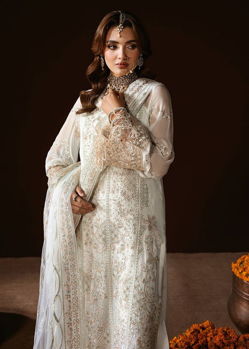 Buy Now Dastak Luxury Chiffon '25 by Ramsha | Q-204 Online in USA, UK, Canada, France, Italy, Germany, New Zealand, Australia, UAE & Worldwide at Empress.