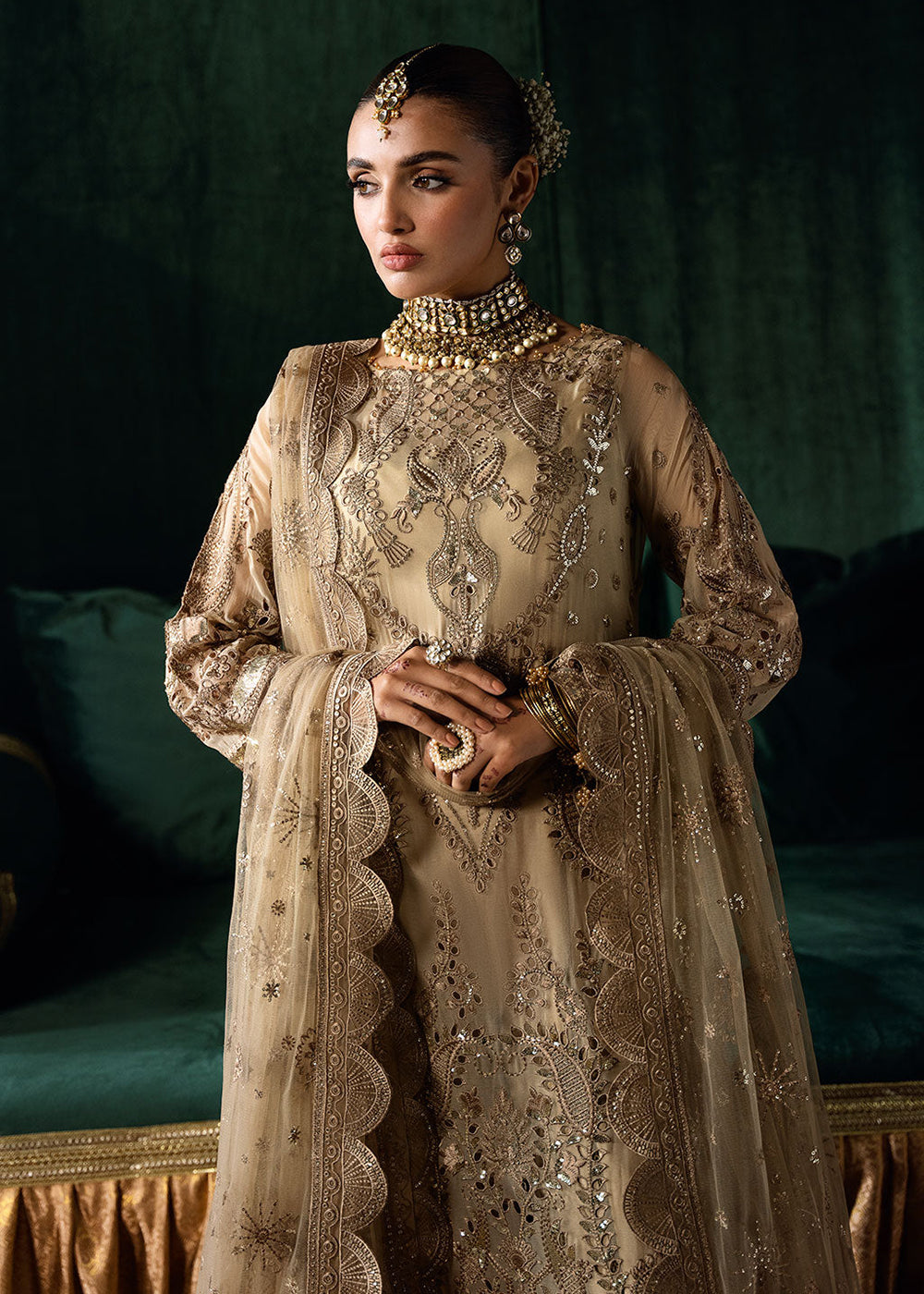 Buy Now Dastak Luxury Chiffon '25 by Ramsha | Q-207 Online in USA, UK, Canada, France, Italy, Germany, New Zealand, Australia, UAE & Worldwide at Empress.