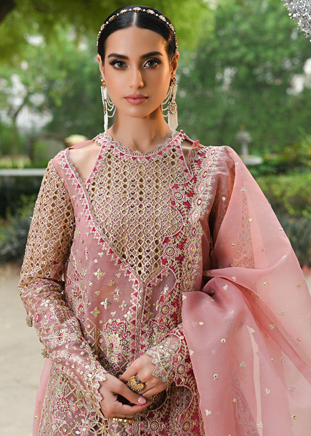 Buy Now Singhar Wedding Formals '24 by Qalamkar | RF-02 SALEHA Online at Empress Online in USA, Italy, Canada & Worldwide at Empress Clothing. 