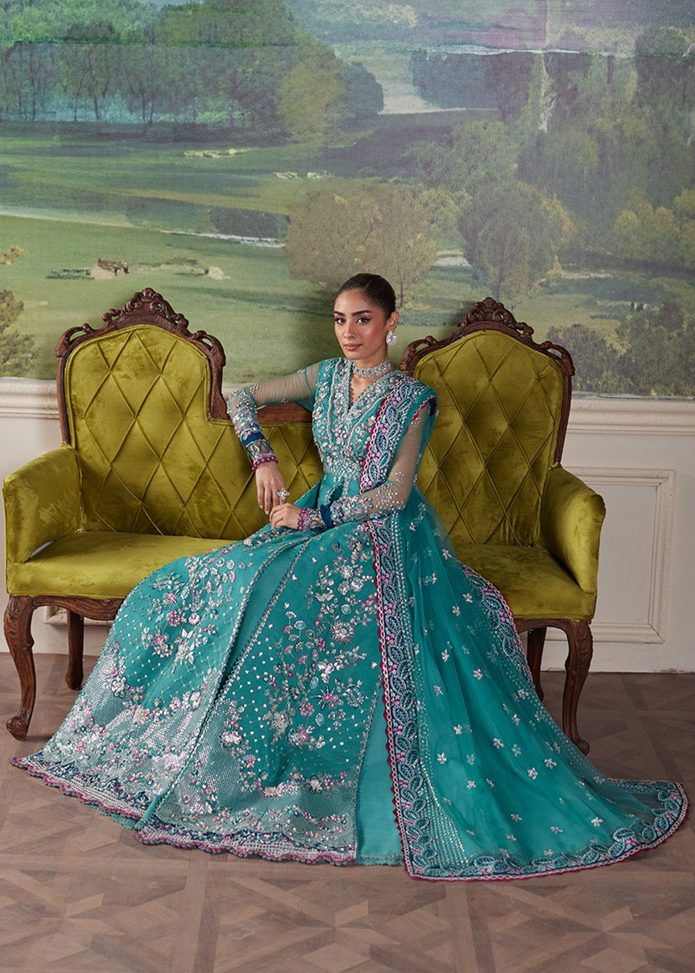 Buy Now Pieno De Verde Wedding Formals '24 by Republic Womenswear | RWU-24-D6 (Serra) Online at Empress Online in USA, UK, France, UAE & Worldwide at Empress Clothing.