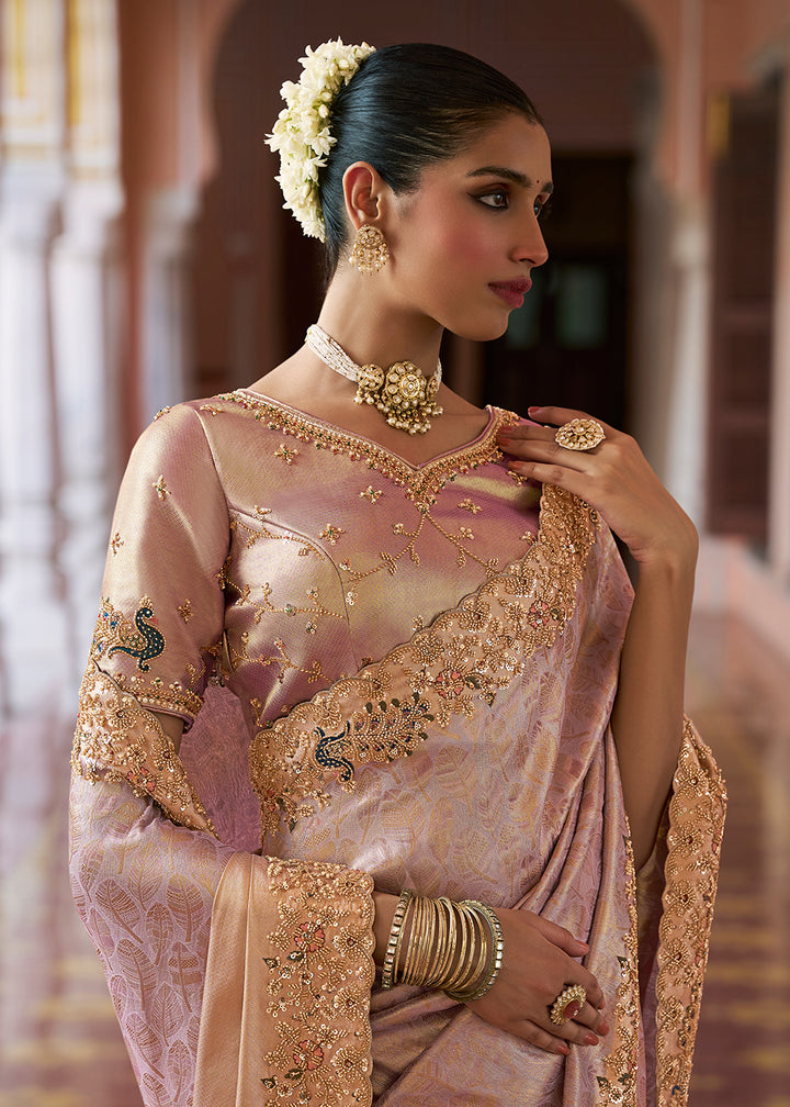 Buy Now Premium Lavender Kanjivaram Soft Silk Wedding Wear Saree Online in US, UK, Canada, France, Germany, Denmark, Sweden, Austria, UAE &amp; Worldwide at Empress.