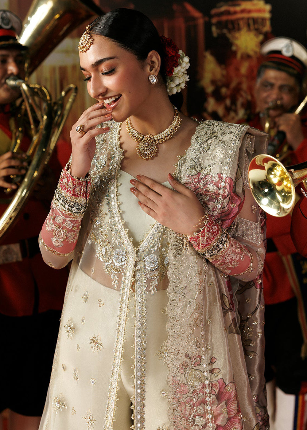 Buy Now Shehnai Wedding Formals 26 by Afrozeh | Rang E Wafa Online in US, UK, Canada, France, Italy, Germany, Greece, Sweden, Netherland &amp; Worldwide at Empress.