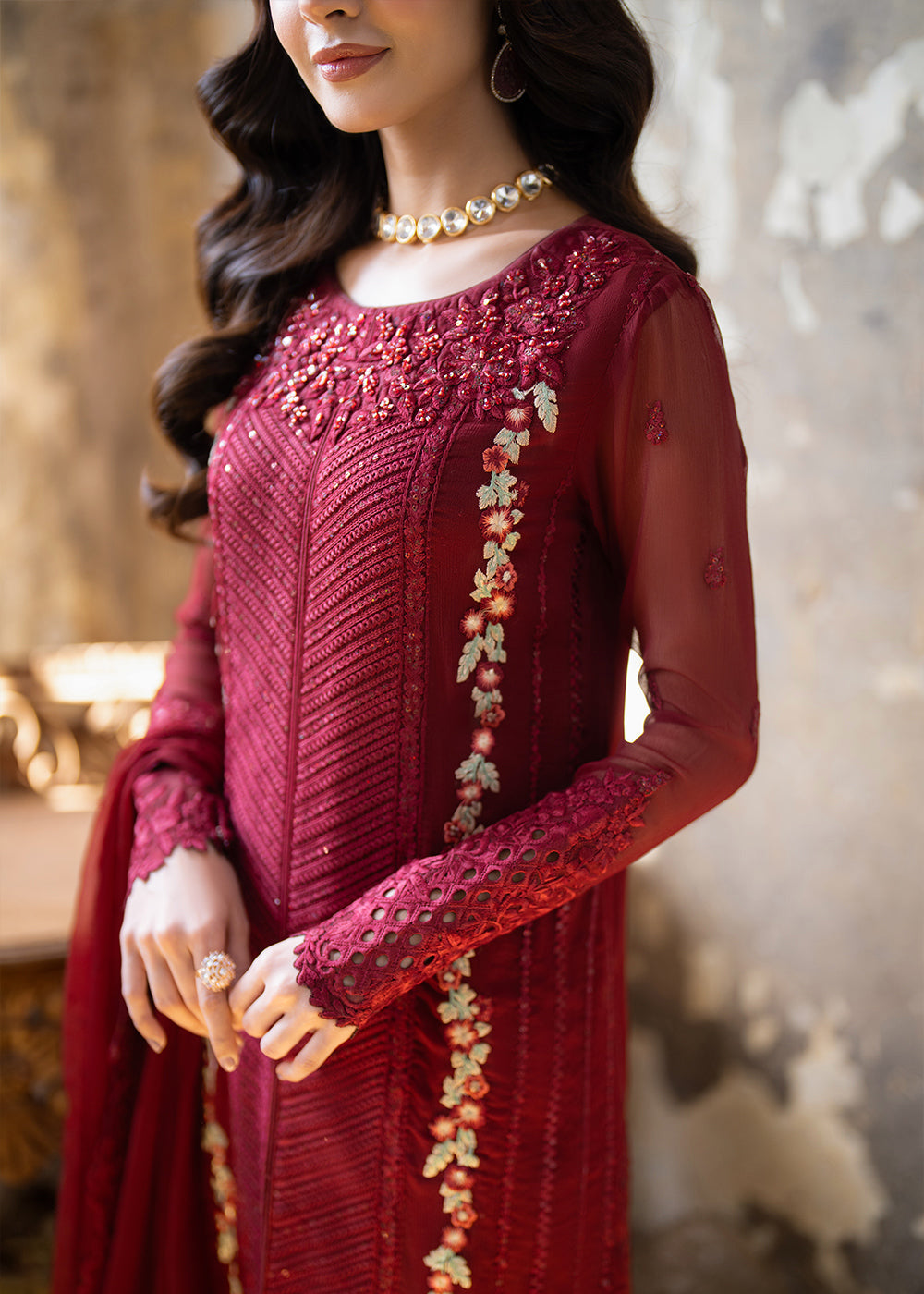 Buy Now Ensembles Embroidered Formals '25 by Azure | Red Mist Online in USA, UK, Canada & Worldwide at Empress Clothing. 