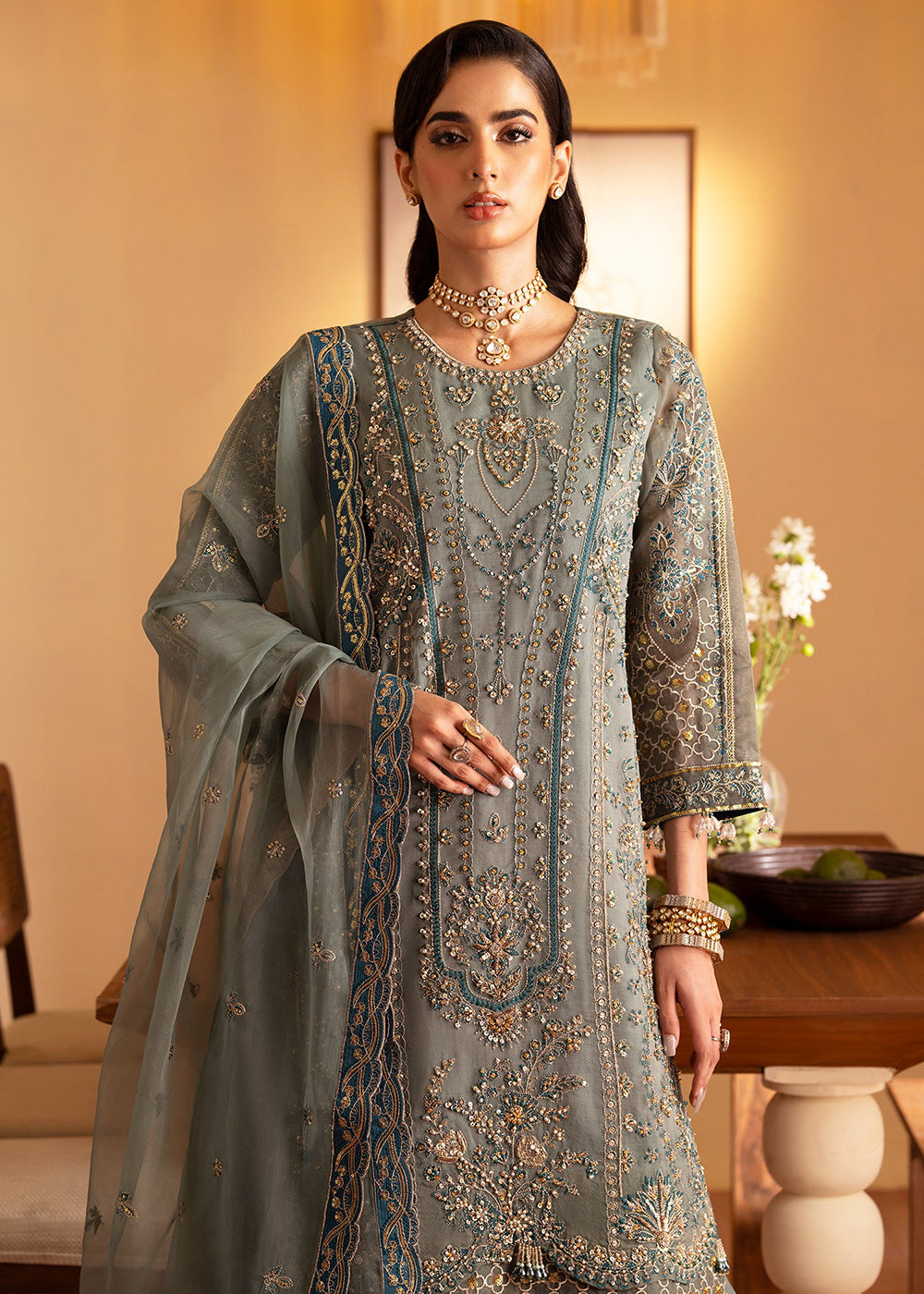 Buy Now Romansiyyah Luxury Formals '24 by Emaan Adeel | ROHEEN Online at Empress Online in USA, UK, France, UAE, Canada & Worldwide at Empress Clothing.