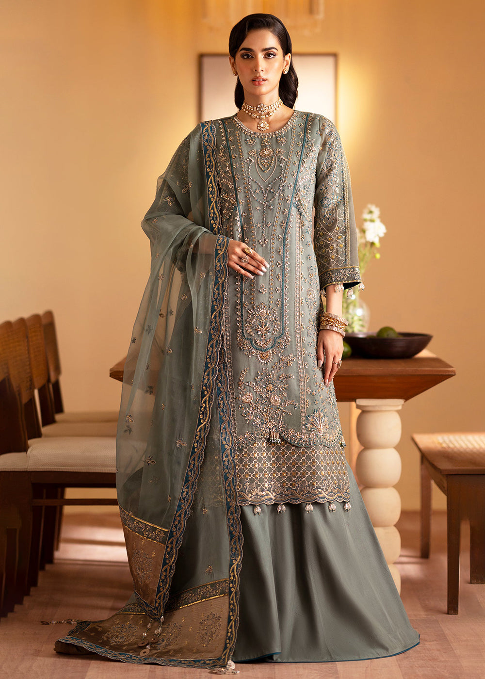 Buy Now Romansiyyah Luxury Formals '24 by Emaan Adeel | ROHEEN Online at Empress Online in USA, UK, France, UAE, Canada & Worldwide at Empress Clothing.