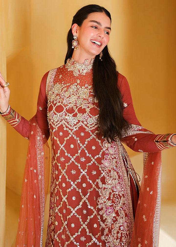 Buy Bachelorette Chronicles Chiffons ‘26 by Mushq | ROSE ORANGE Online in US, UK, Canada, France, Greece, Germany, Sweden, Australia &amp; Worldwide at Empress.