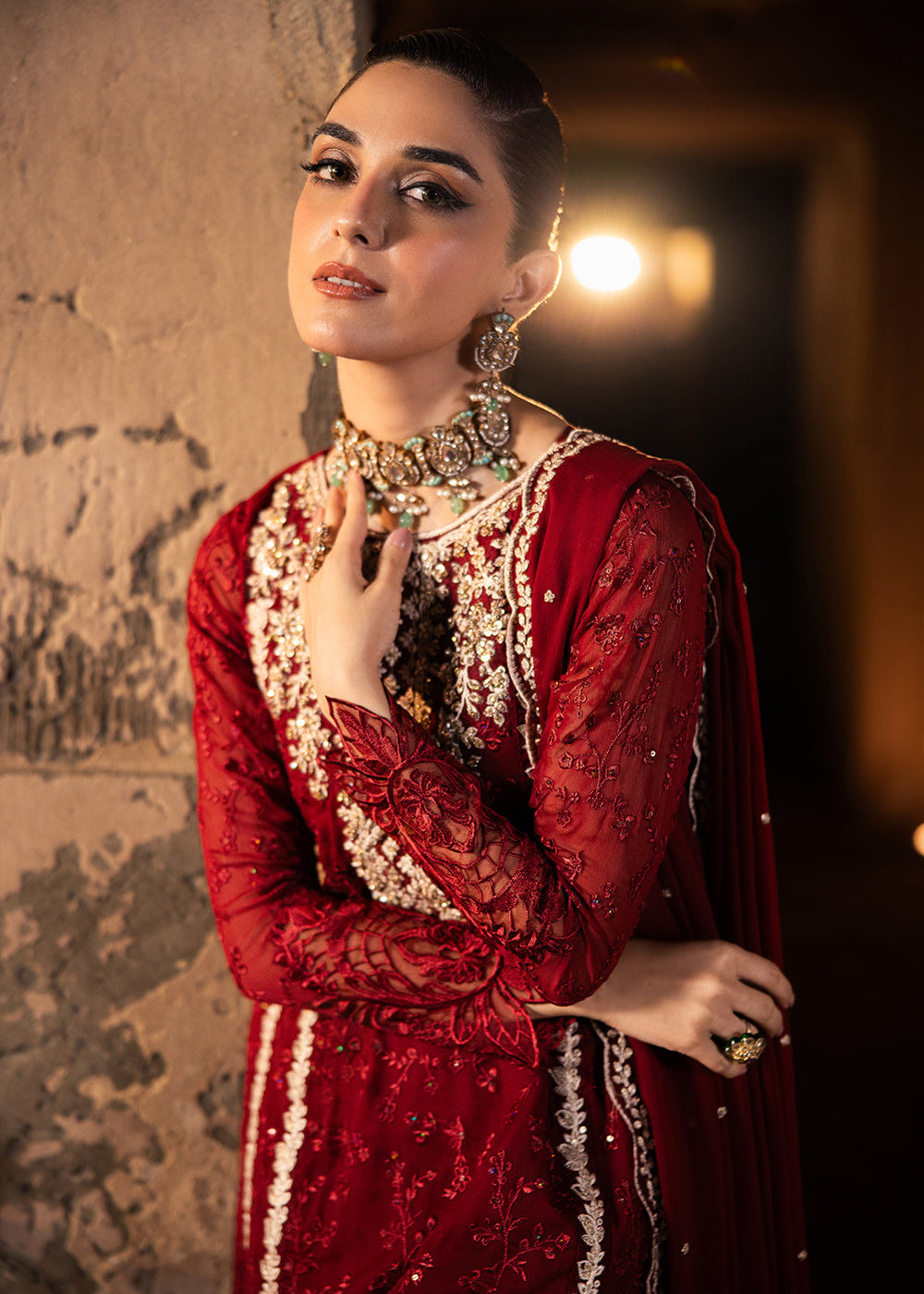 Shop Now Luxe Wedding Edit '24 by Azure | Royal Crimson Online in USA, UK, Canada & Worldwide at Empress Clothing.