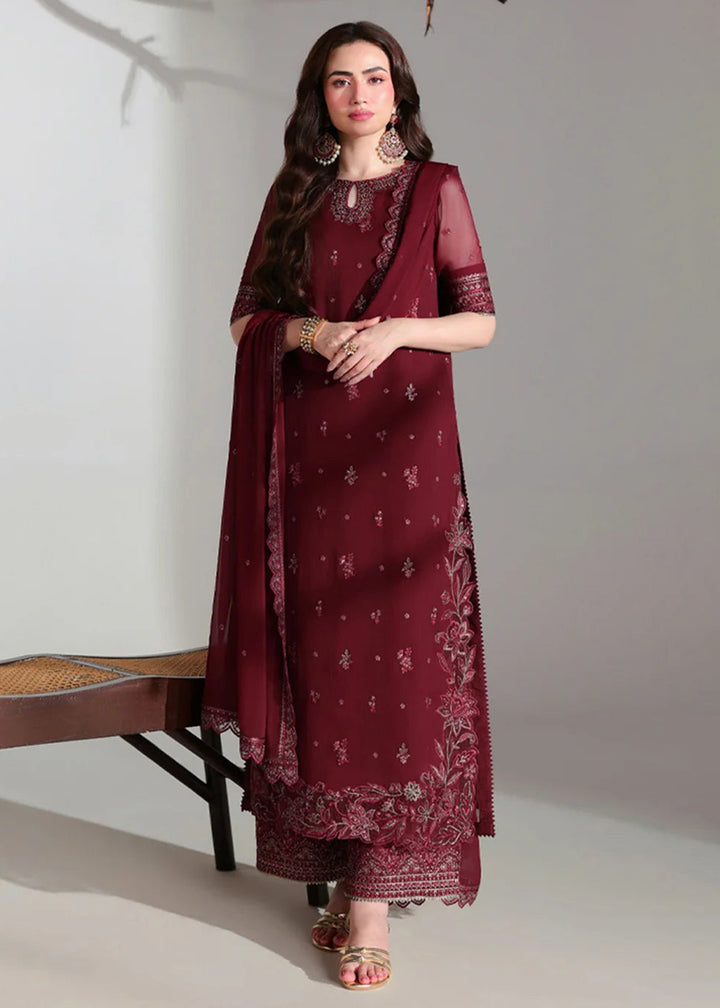 Buy Ensembles Embroidered Festive Chiffon &
