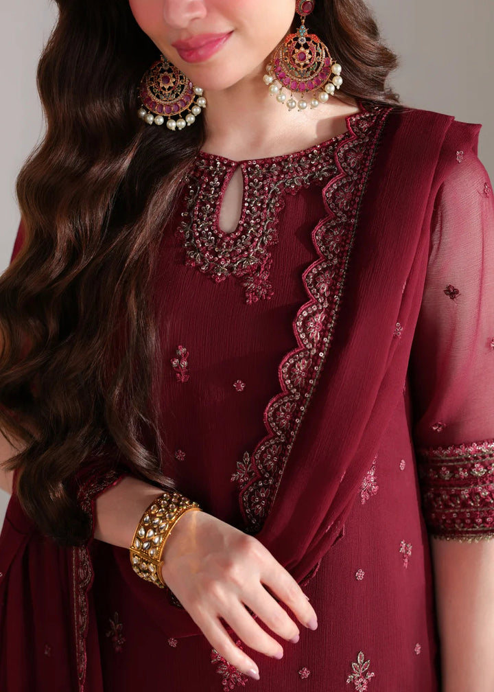 Buy Ensembles Embroidered Festive Chiffon &