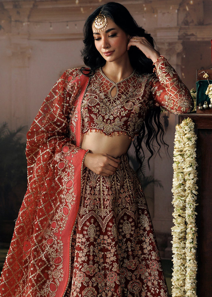 Buy Now Shehnai Wedding Formals 26 by Afrozeh | Rukhsan Online in US, UK, Canada, France, Italy, Germany, Greece, Sweden, Netherland, UAE &amp; Worldwide at Empress.
