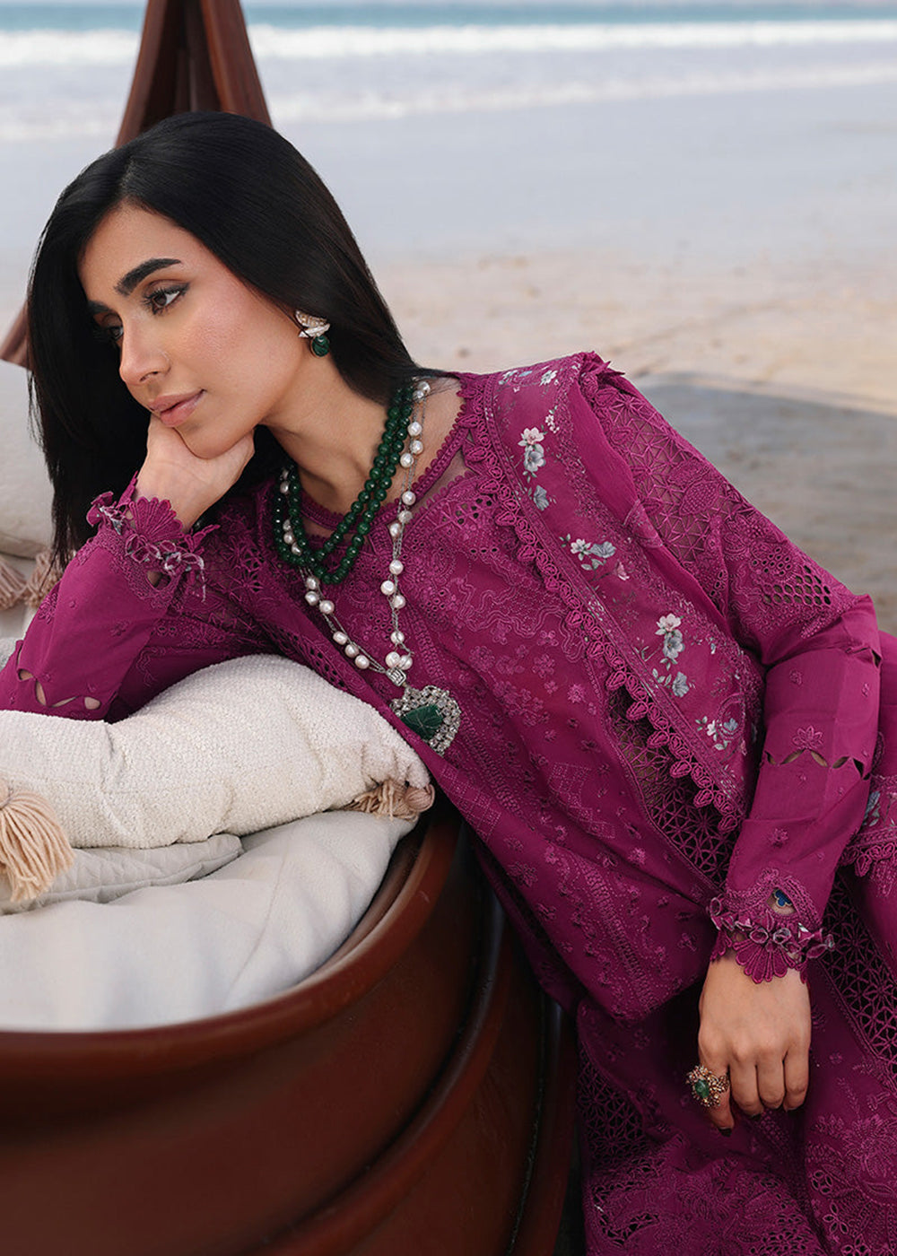 Buy Now Sahil Luxury Lawn '26 by Qalamkar | SA-01 ZARA Online in US, UK, Canada, France, Italy, Germany, Greece, Sweden, Africa, Qatar & Worldwide at Empress.