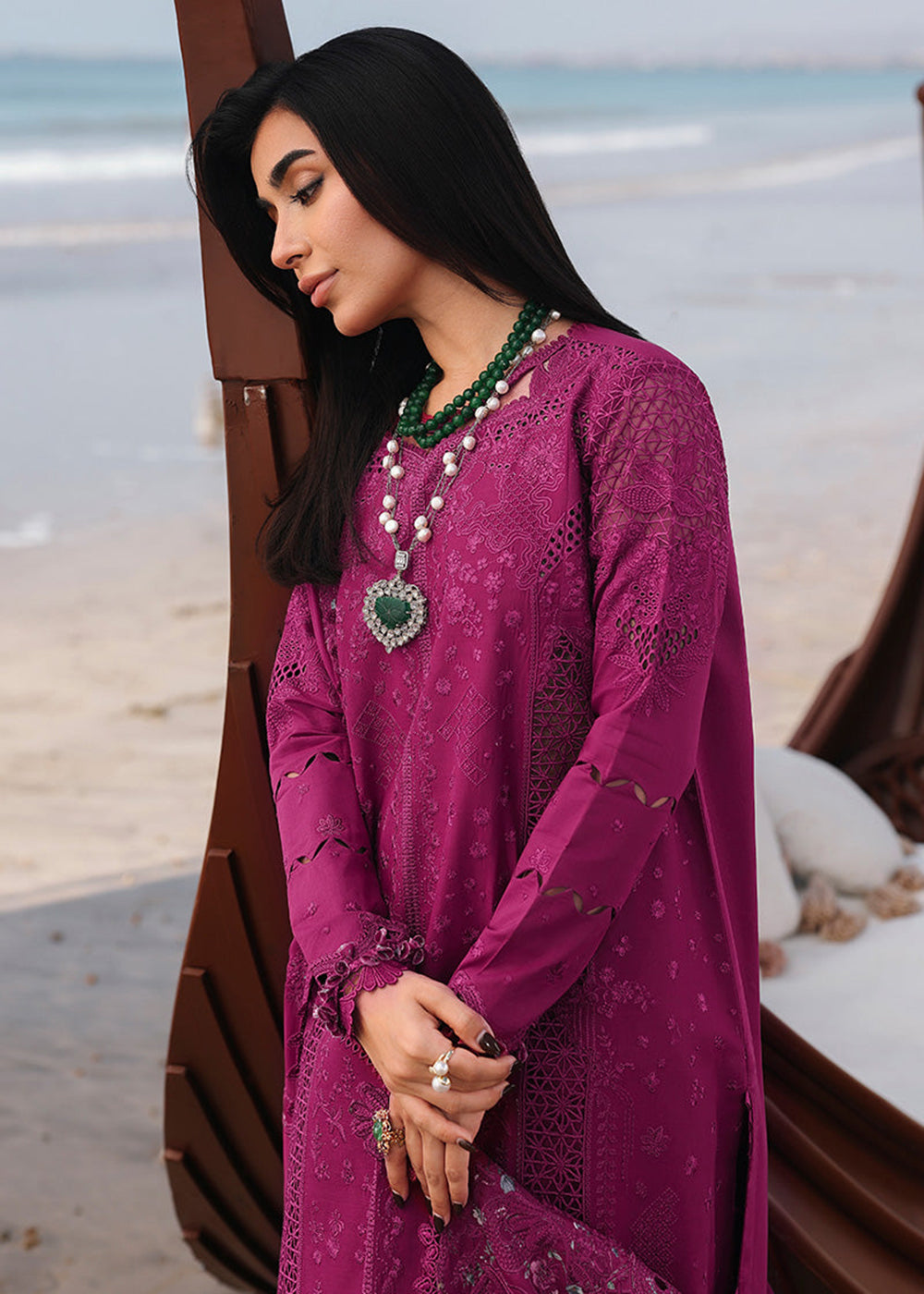 Buy Now Sahil Luxury Lawn '26 by Qalamkar | SA-01 ZARA Online in US, UK, Canada, France, Italy, Germany, Greece, Sweden, Africa, Qatar & Worldwide at Empress.