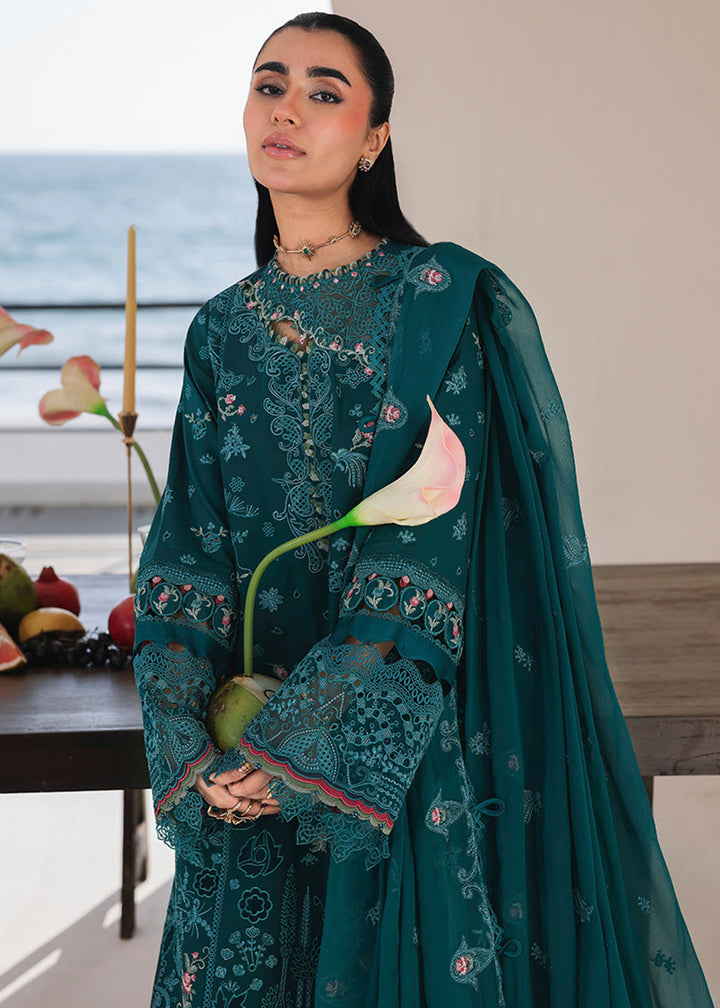 Buy Now Sahil Luxury Lawn '26 by Qalamkar | SA-04 ELIF Online in US, UK, Canada, France, Italy, Germany, Greece, Sweden, Africa, Qatar & Worldwide at Empress.