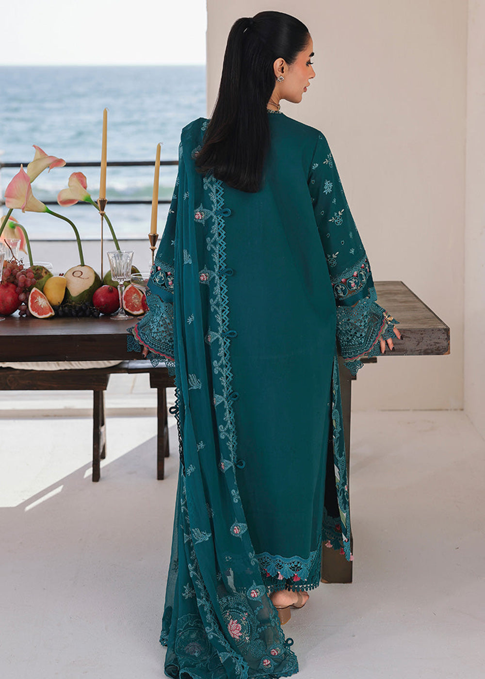 Buy Now Sahil Luxury Lawn '26 by Qalamkar | SA-04 ELIF Online in US, UK, Canada, France, Italy, Germany, Greece, Sweden, Africa, Qatar & Worldwide at Empress.