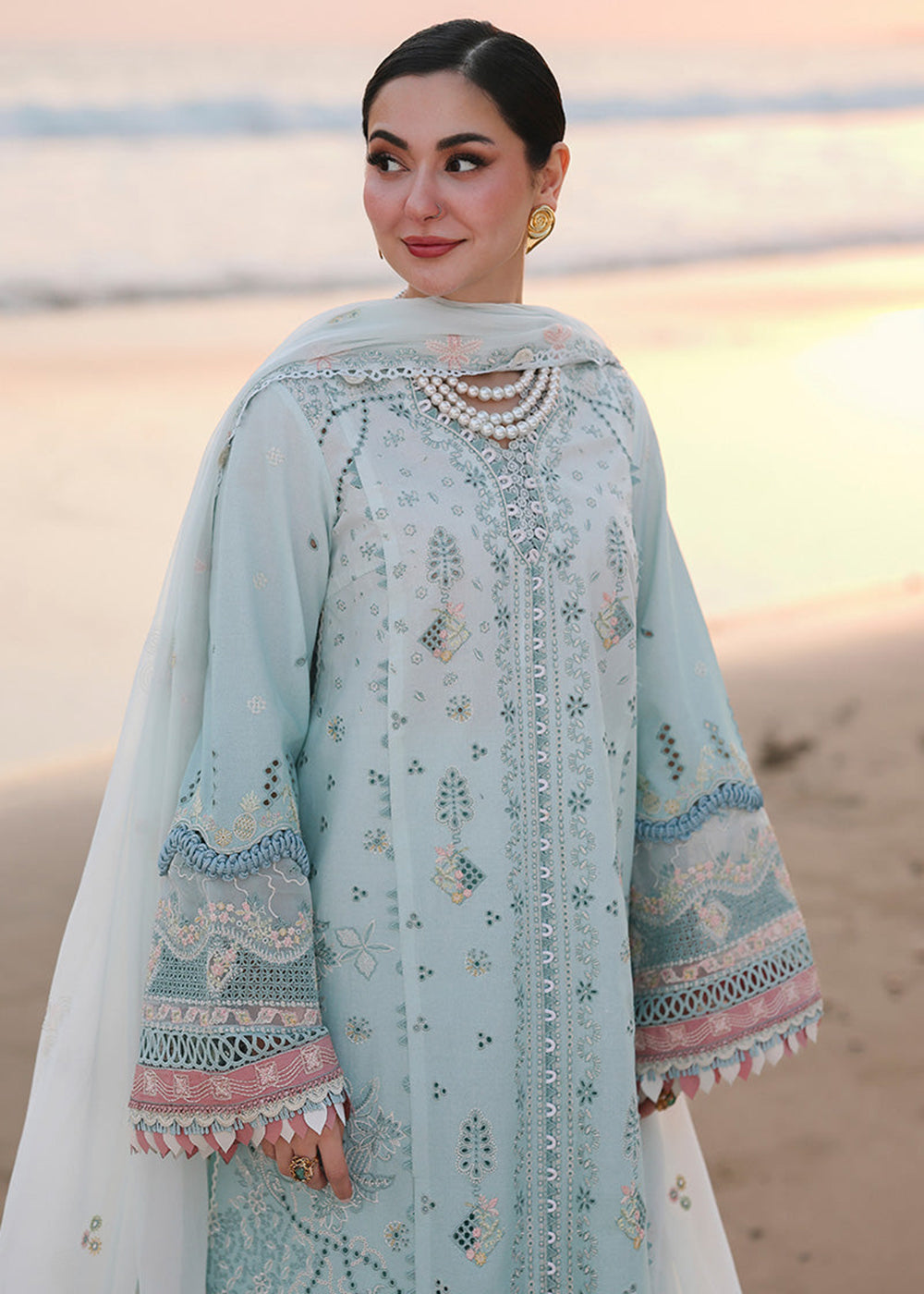 Buy Now Sahil Luxury Lawn '26 by Qalamkar | SA-05 AYRA Online in US, UK, Canada, France, Italy, Germany, Greece, Sweden, Africa, Qatar & Worldwide at Empress.