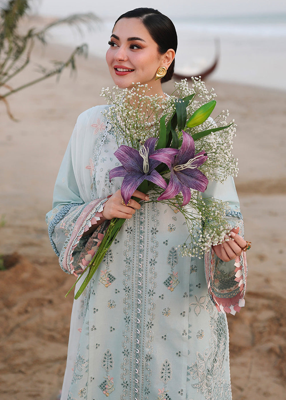 Buy Now Sahil Luxury Lawn '26 by Qalamkar | SA-05 AYRA Online in US, UK, Canada, France, Italy, Germany, Greece, Sweden, Africa, Qatar & Worldwide at Empress.