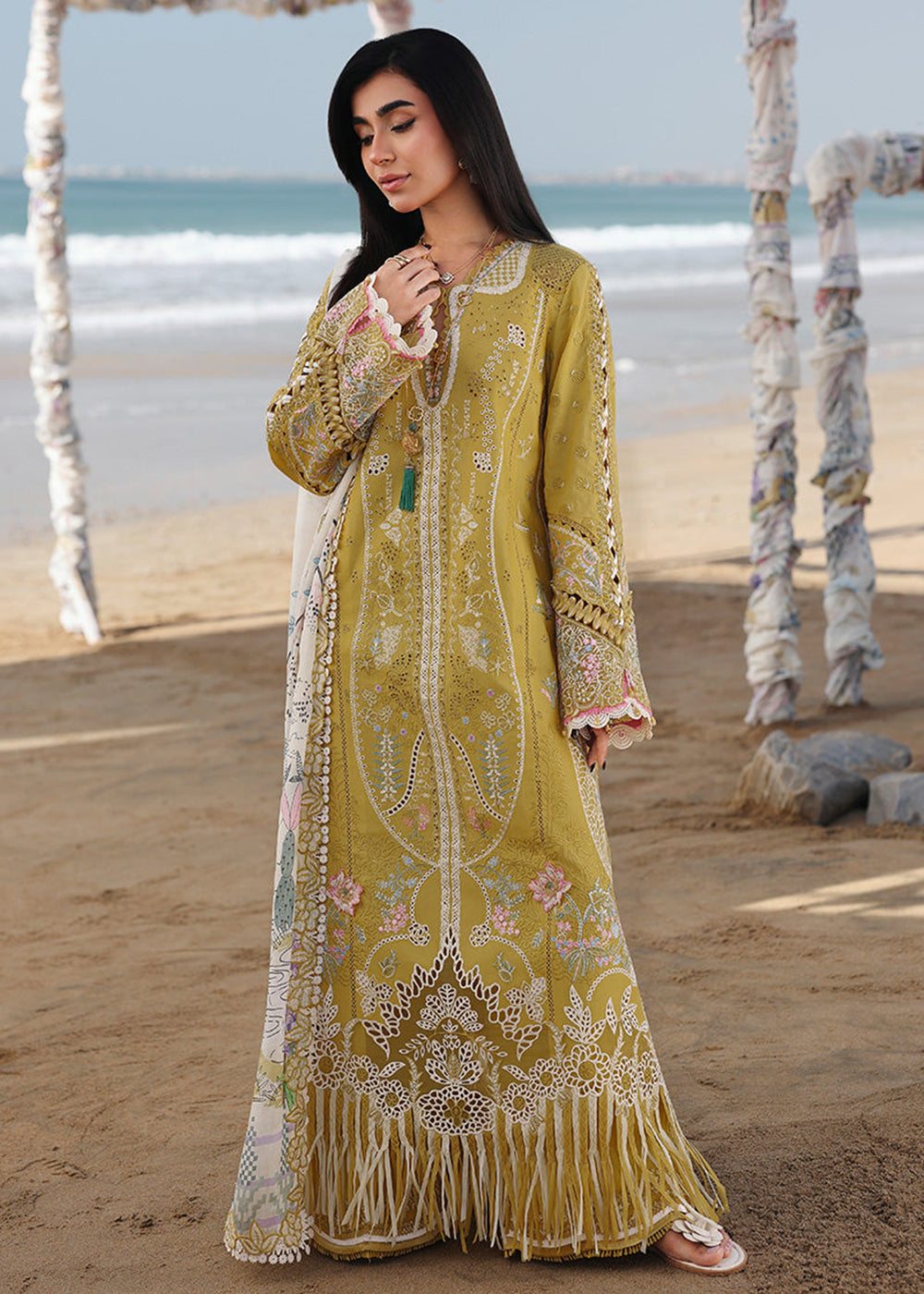 Buy Now Sahil Luxury Lawn '26 by Qalamkar | SA-07 HIRA Online in US, UK, Canada, France, Italy, Germany, Greece, Sweden, Africa, Qatar & Worldwide at Empress.