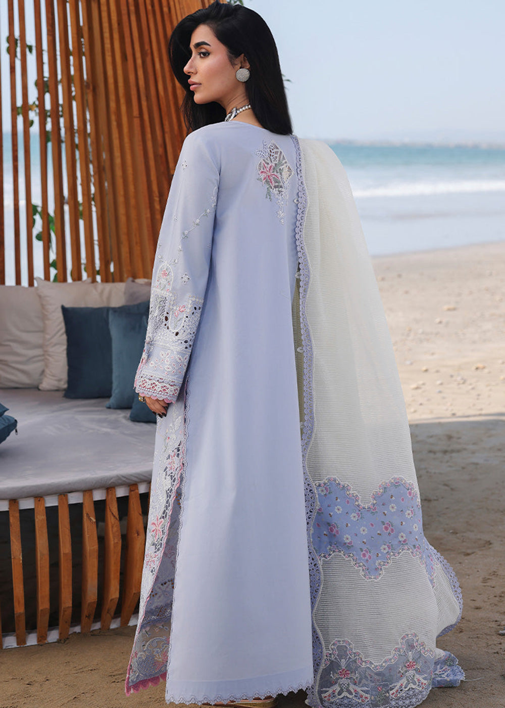 Buy Now Sahil Luxury Lawn '26 by Qalamkar | SA-08 ZAYNA Online in US, UK, Canada, France, Italy, Germany, Greece, Sweden, Africa, Qatar & Worldwide at Empress.