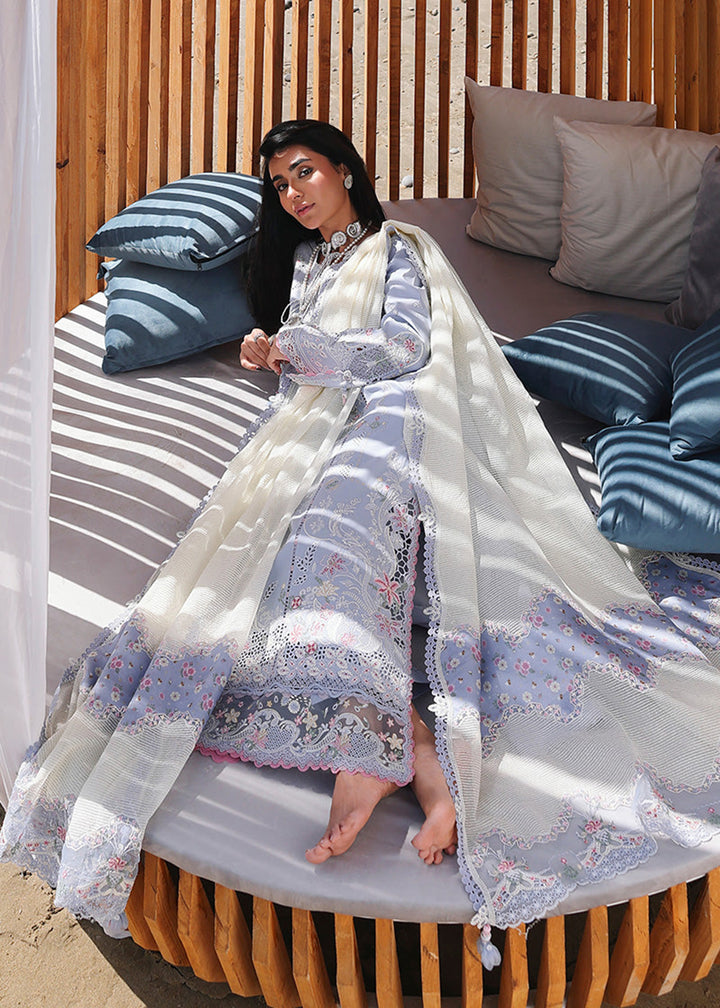 Buy Now Sahil Luxury Lawn '26 by Qalamkar | SA-08 ZAYNA Online in US, UK, Canada, France, Italy, Germany, Greece, Sweden, Africa, Qatar & Worldwide at Empress.