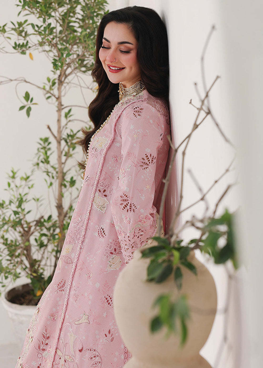 Buy Now Sahil Luxury Lawn '26 by Qalamkar | SA-09 HANIYA Online in US, UK, Canada, France, Italy, Germany, Greece, Sweden, Africa, Qatar & Worldwide at Empress.