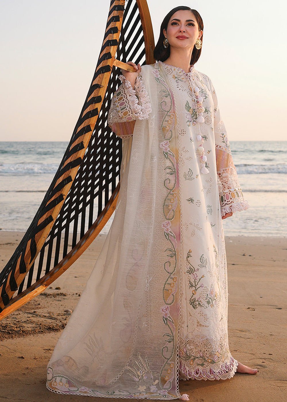 Buy Now Sahil Luxury Lawn '26 by Qalamkar | SA-10 ILARA Online in US, UK, Canada, France, Italy, Germany, Greece, Sweden, Africa, Qatar & Worldwide at Empress.