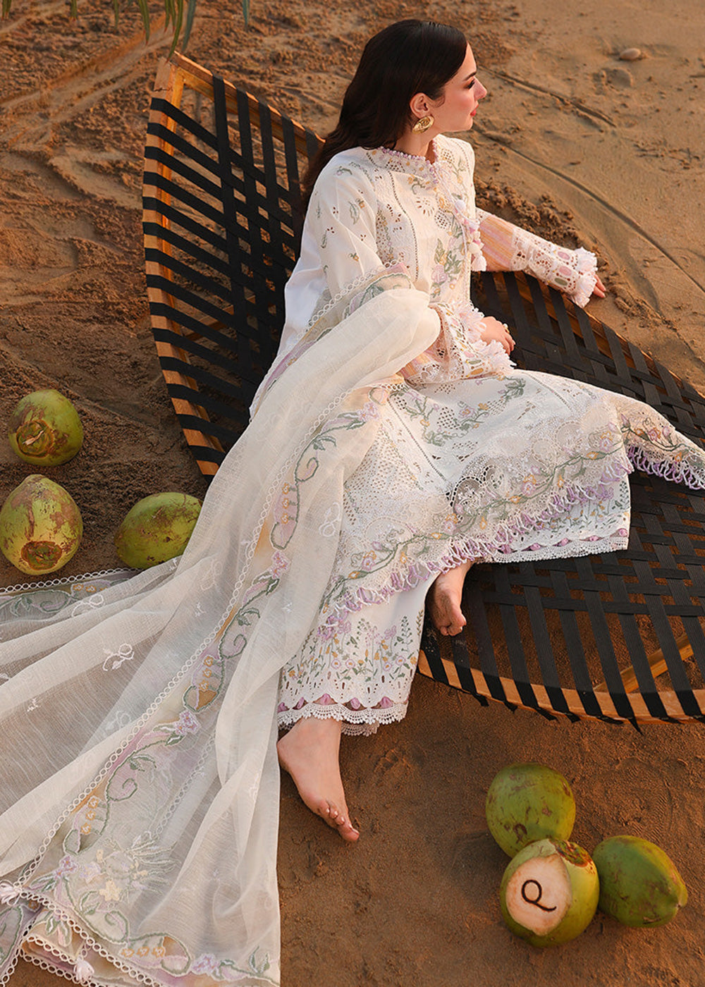 Buy Now Sahil Luxury Lawn '26 by Qalamkar | SA-10 ILARA Online in US, UK, Canada, France, Italy, Germany, Greece, Sweden, Africa, Qatar & Worldwide at Empress.