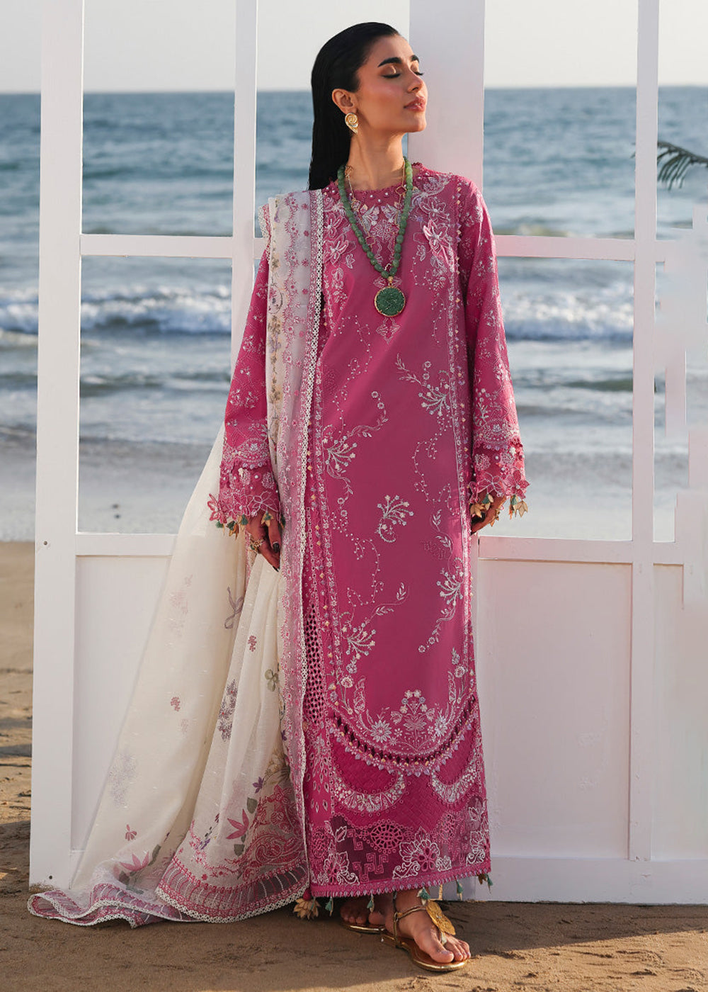 qalamkar pink dress Qalamkar Wedding Formals Bridal Collection 2024 Online Sale