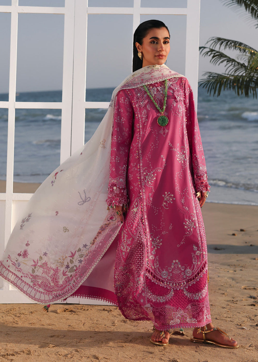 Buy Now Sahil Luxury Lawn '26 by Qalamkar | SA-13 TARA Online in US, UK, Canada, France, Italy, Germany, Greece, Sweden, Africa, Qatar & Worldwide at Empress.