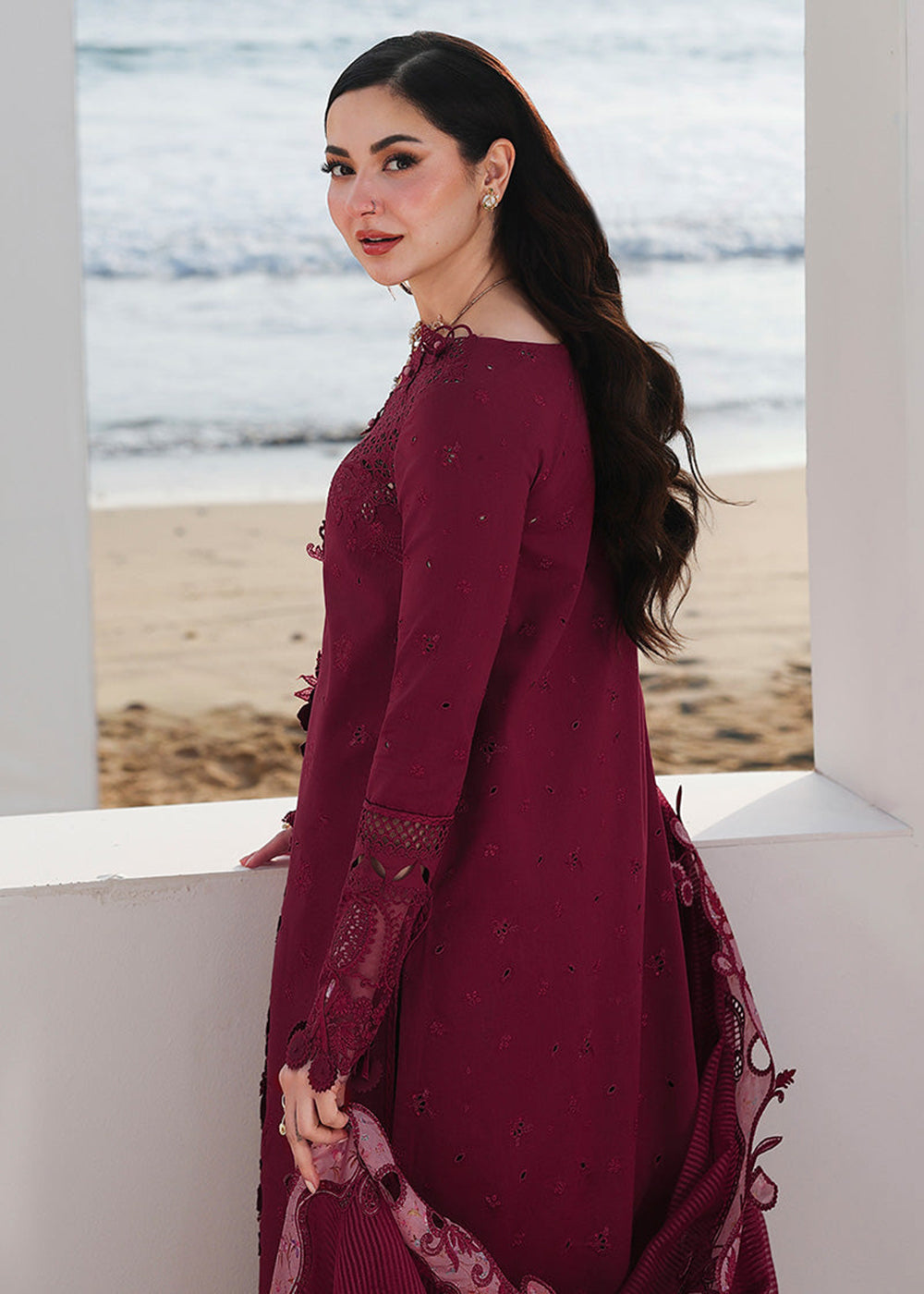 Buy Now Sahil Luxury Lawn '26 by Qalamkar | SA-14 NELAM Online in US, UK, Canada, France, Italy, Germany, Greece, Sweden, Africa, Qatar & Worldwide at Empress.