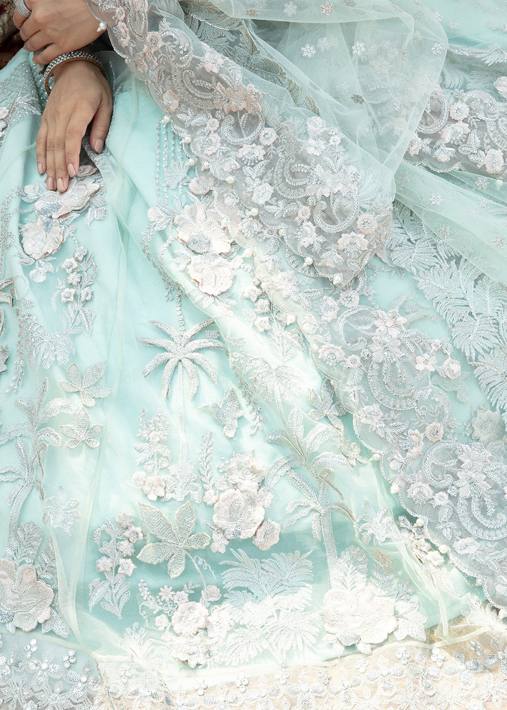 Sea Green Maxi Dress| Imrozia Serena Mehram Brides '23 | SB-09 - Arwah Empress Clothing Sea Green Maxi Dress| Imrozia Serena Mehram Brides '23 | SB-09 - Arwah Empress Clothing