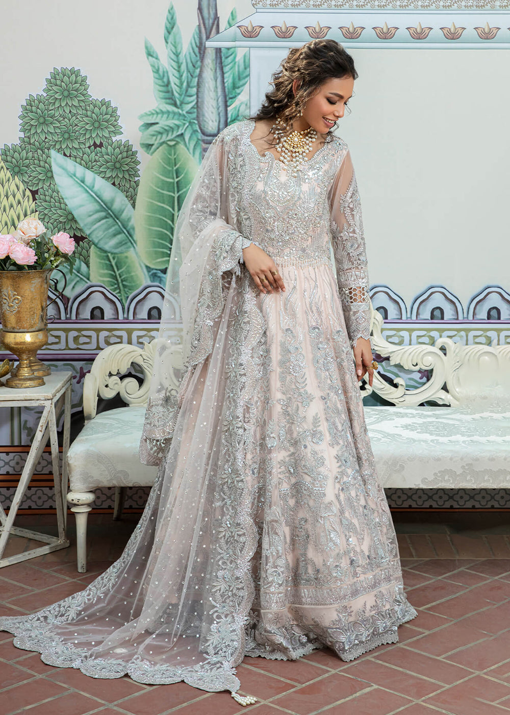 Pink Maxi Dress | Imrozia Serena Mehram Brides '23 | SB-10 - FAKHTA Empress Clothing Pink Maxi Dress | Imrozia Serena Mehram Brides '23 | SB-10 - FAKHTA Empress Clothing