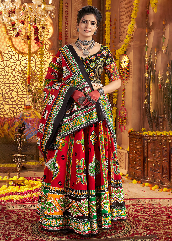 Buy Now Organic Cotton Navratri Wear Chaniya Choli Online in US, UK, Canada, France, Germany, Italy, Singapore, UAE, Denmark & Worldwide at Empress Clothing.