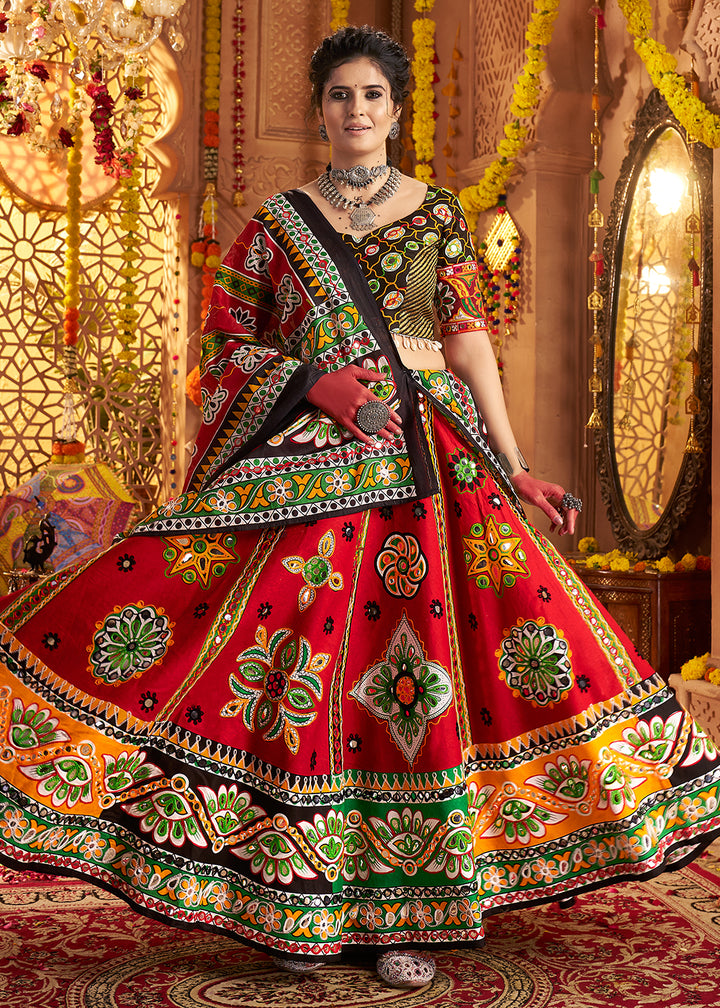 Buy Now Organic Cotton Navratri Wear Chaniya Choli Online in US, UK, Canada, France, Germany, Italy, Singapore, UAE, Denmark & Worldwide at Empress Clothing.