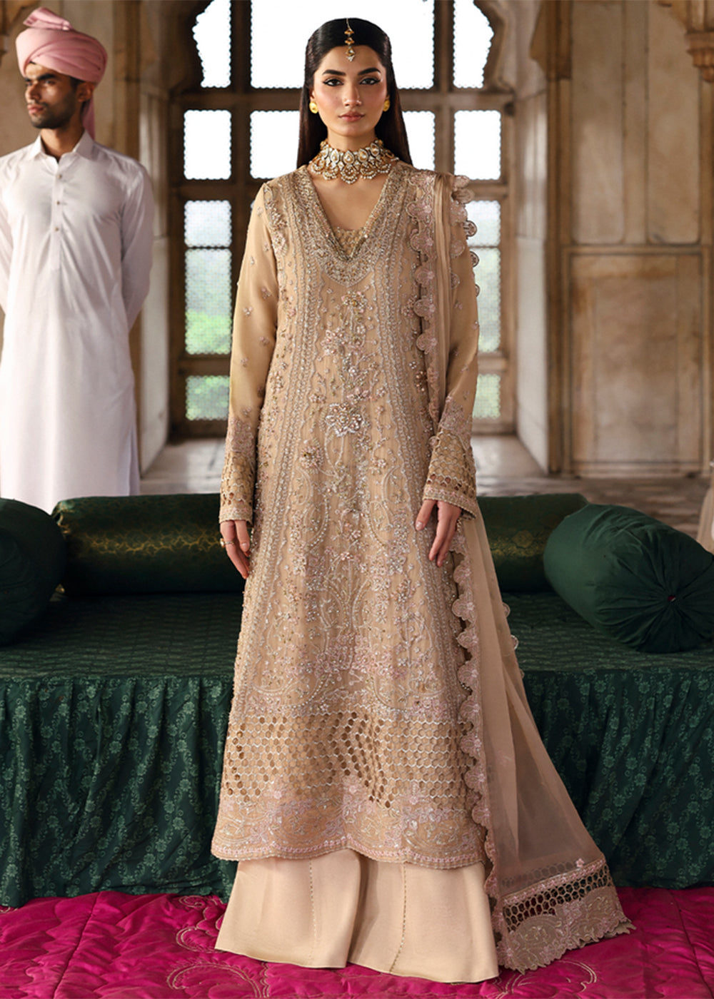 Buy Now Romansiyyah Luxury Formals 25 by Emaan Adeel | SHAHNOOR Online in US, UK, Canada, France, Italy, Germany, Sweden, Greece, Ireland & Worldwide at Empress.