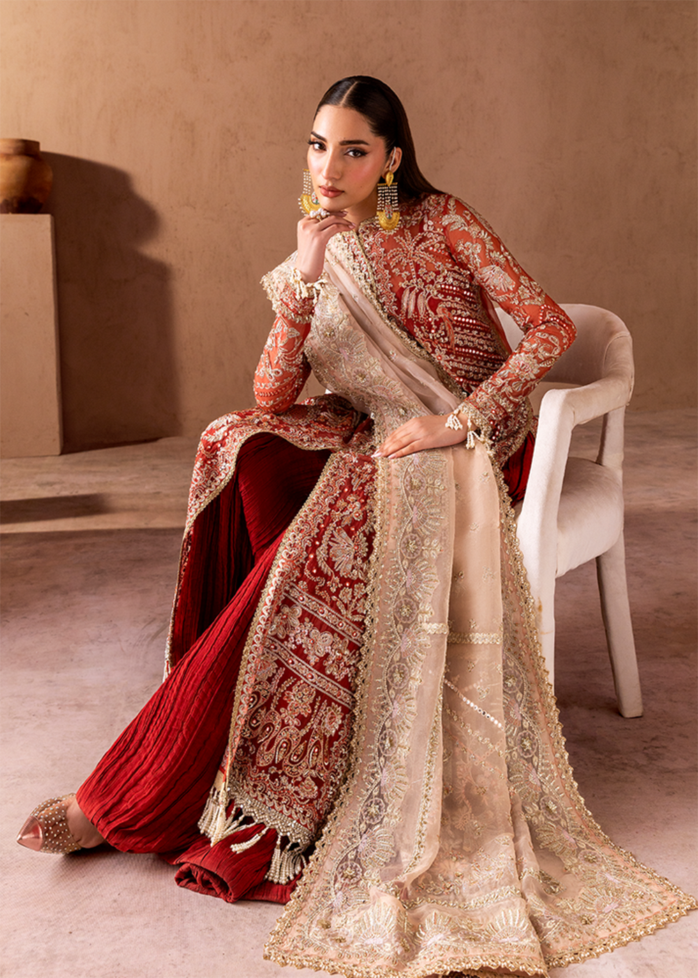 Buy Now Clay & Couture Wedding Formals 25 by Emaan Adeel | SOLIN Online in USA, UK, Canada, France, Italy, Germany, Greece, Africa, UAE & Worldwide at Empress.