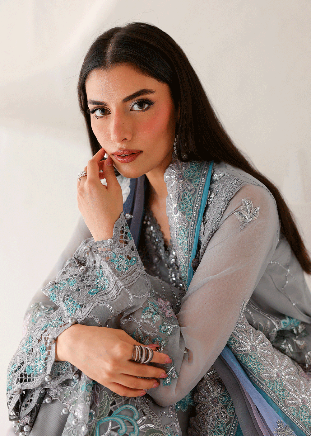 Buy Now Satrangi Premium Chiffon &