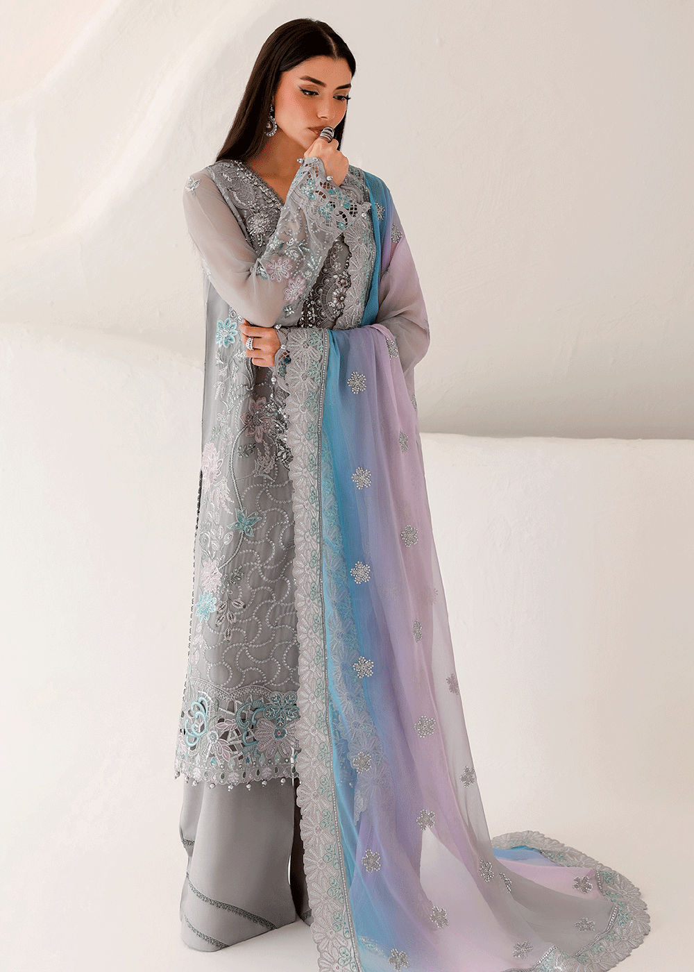Buy Now Satrangi Premium Chiffon &