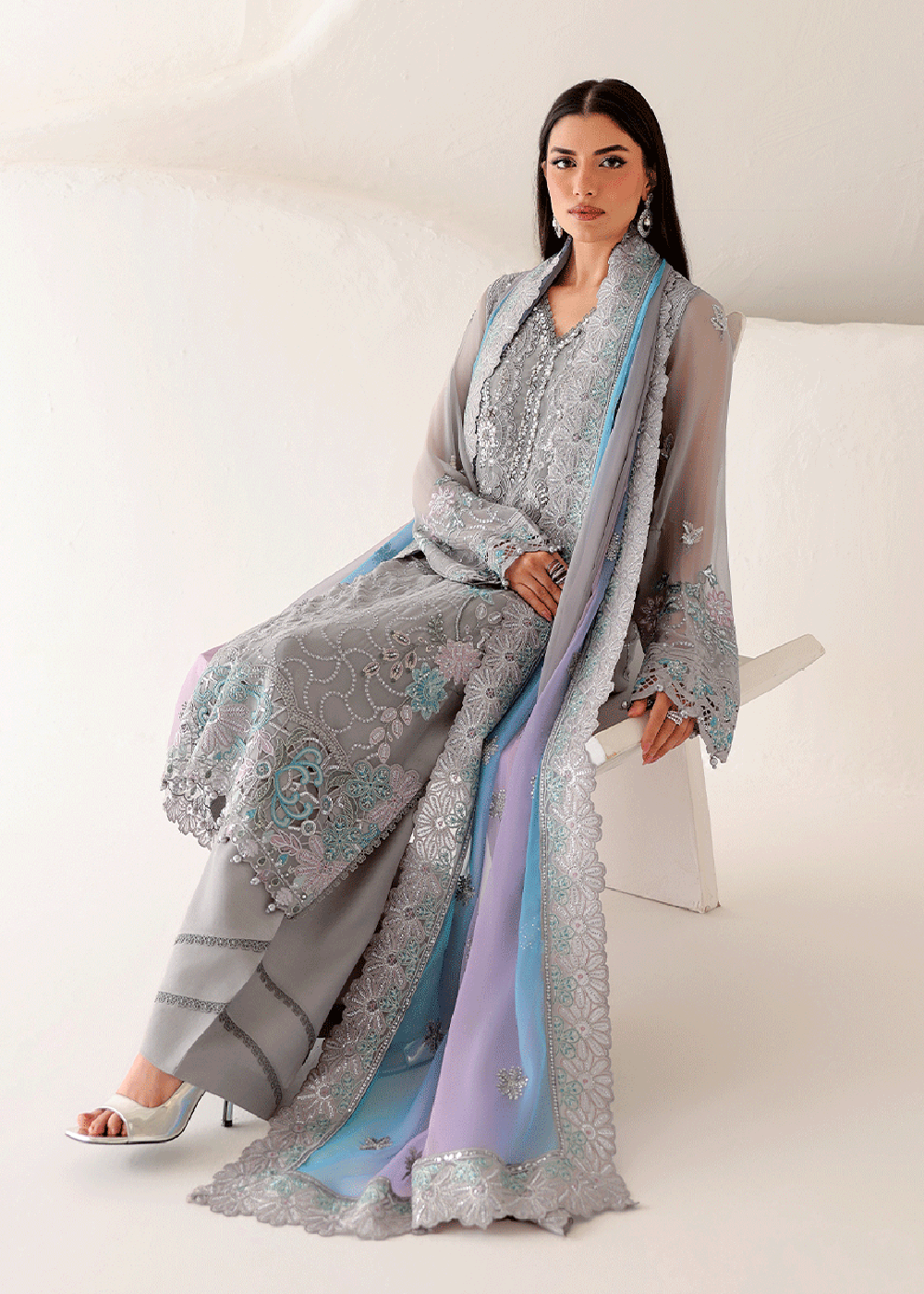 Buy Now Satrangi Premium Chiffon &